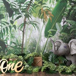 Safari Backdrop, elephant Backdrop, wild one Backdrop, jungle backdrop, printable backdrop, digital backdrop, one year backdrop