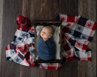 independence day  backdrop, USA backdrop, Newborn Digital Backdrop, red white and blue, patriotic, newborn bed prop, rustic newborn backdrop