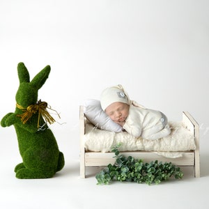 Newborn digital Backdrop, Newborn bunny Backdrop, Newborn Background, Digital Prop, Newborn bed prop, newborn easter prop, moss