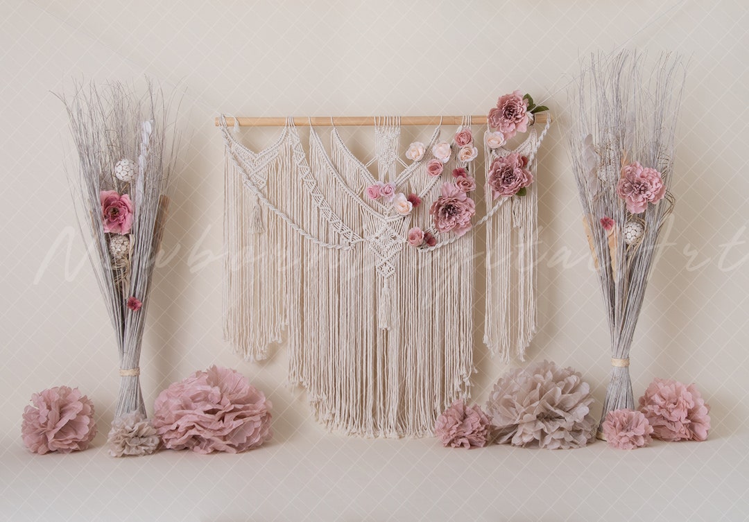 Boho Digital Backdrop, Boho Background, Digital Background, Digital ...