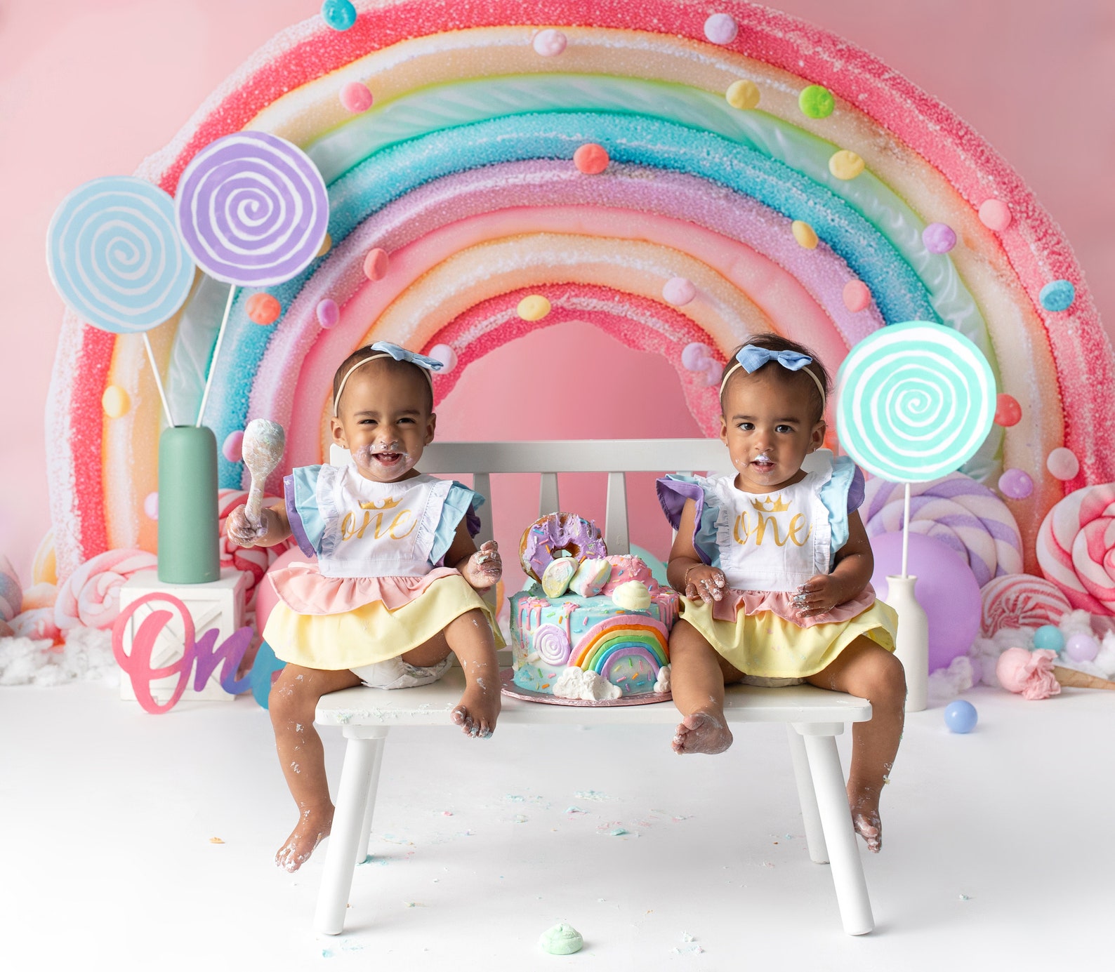 Candy Land Cake Smash Backdrop, Printable Backdrop, Digital Backdrop ...