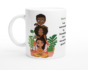 Black woman mug, Afrocentric Gifts, Black woman gift, Afrocentric mugs, Inspirational mug, motivational mug, Self love mug, Black owned,