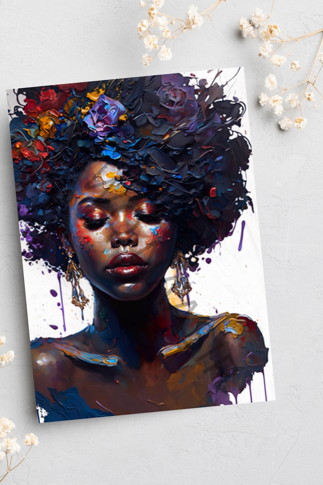 Happy Birthday, Black Greetings Cards, Afrocentric Cards, Ethnic Cards