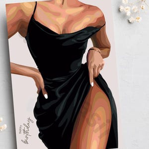 Cartes femme noire, cartes d'anniversaire noires, cartes afrocentriques, cartes faites main, affaires appartenant à des Noirs, cartes culturelles, boutique de cartes noires,