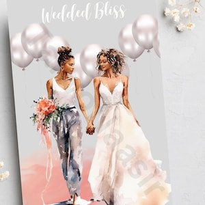 Hochzeit in Schwarz, Liebe in Schwarz, handgemacht, ethnische Karten, Afrocentric Karten, Hochzeit in Schwarz, gleichgeschlechtliche Hochzeit,