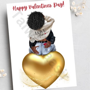 Valentijnskaarten, zwarte liefde, zwarte stellen, afrocentrische kaarten, etnische kaarten, zwarte kaarten, wenskaarten, handgemaakte kaarten, zwart eigendom