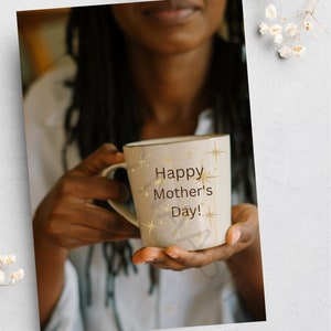 Festa della mamma, biglietti vuoti, biglietti neri, biglietti di proprietà di neri, biglietti afrocentrici, biglietti per le mamme, biglietti per lei,