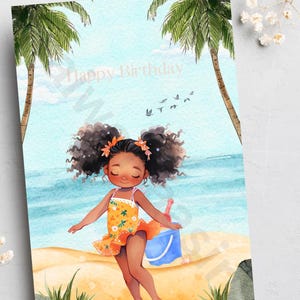 Zwarte kinderkaarten, biraciale kaarten, zwarte verjaardagskaarten, handgemaakte kaarten, Black Owned Business, culturele kaarten, Black Card Shop,