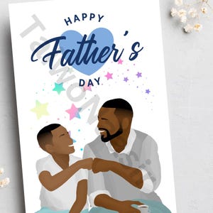 Cartões para o Dia dos Pais Negros, Cartões para Homens Negros, Cartões de Saudações Negros, Cartões Afrocêntricos, Cartões Étnicos, Cartões para Ele, Cartões Feitos à Mão,