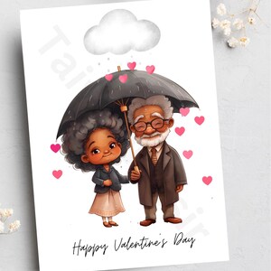 Zwarte valentijnskaarten, zwarte kaartenwinkel, afrocentrische kaarten, zwarte liefde, zwarte stellen, zwart bedrijf, handgemaakte kaarten