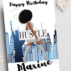 Cartes d'anniversaire, cartes de voeux noires, cartes pour femmes, cartes afrocentriques, cartes ethniques, cartes personnalisées