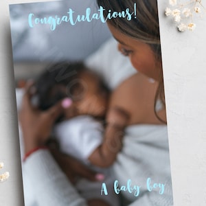 Nouveau bébé, Nouvelle arrivée, Cartes noires, Cartes d’occasion, Cartes afrocentriques, cartes faites à la main, Baby Boy, Bébés noirs, Parents noirs, nouvelle maman
