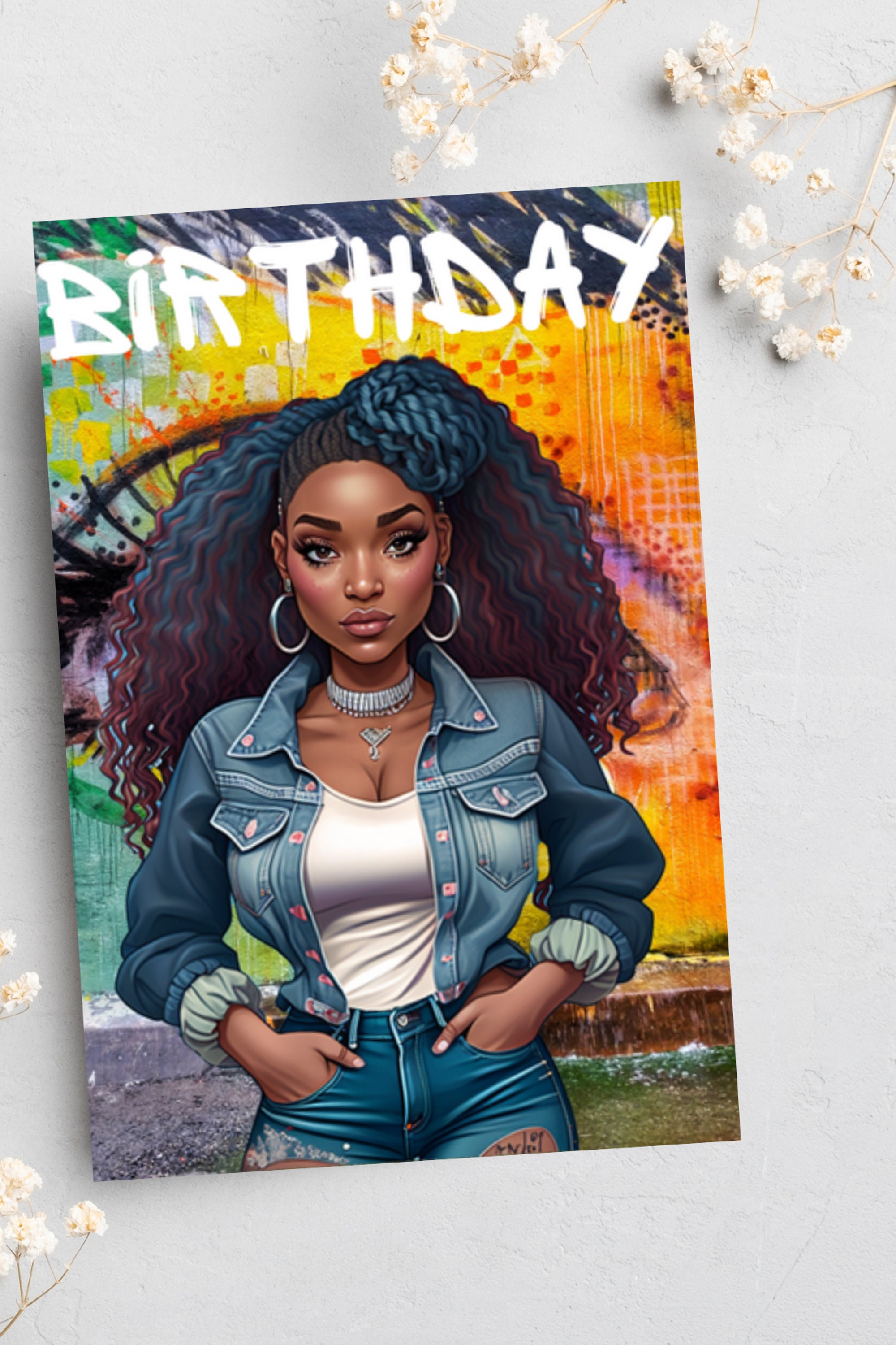 Happy Birthday Black Greetings Cards Afrocentric Cards Etsy UK