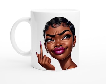Black woman mug, Afrocentric Gifts, Black woman gift, Afrocentric mugs, Inspirational mug, motivational mug, Self love mug, Black owned,