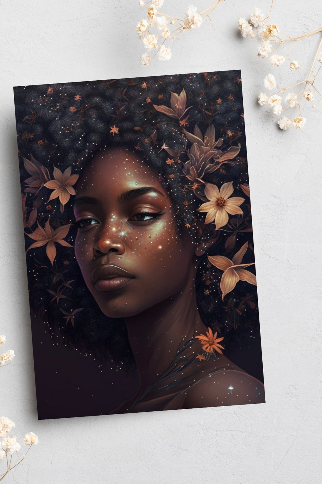 Happy Birthday Black Greetings Cards Afrocentric Cards Etsy