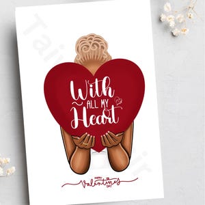 Black Valentines-kaarten, Black Card Shop, Black Couples, Black Love, Black Owned Business, handgemaakte kaarten, Afrocentric-kaarten,