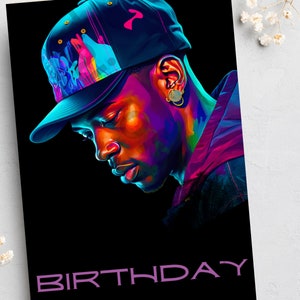 Biglietti di compleanno, biglietti per lui, biglietti di proprietà di neri, biglietti etnici, biglietti A5, biglietti vuoti, biglietti afrocentrici, biglietti di auguri, biglietti di compleanno neri