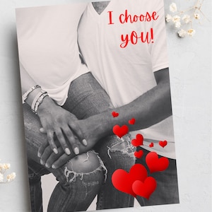 Valentinstagskarten, schwarze Liebe, schwarze Paare, Afrocentric Karten, ethnische Karten, schwarze Karten, Grußkarten, handgemachte Karten, schwarze Paare