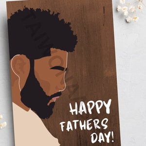 Biglietti per la festa del papà, biglietti per uomini, biglietti di auguri neri, biglietti afrocentrici, biglietti etnici, attività commerciali di proprietà di neri