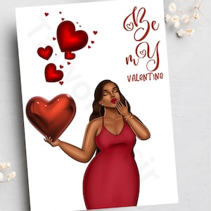 Schwarze Valentinskarten, Schwarze Paare, Schwarzer Kartenladen, Schwarze Liebe, Schwarzes Geschäft, handgemachte Karten, Afrozentrische Karten,