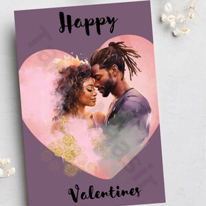 Schwarze Karten, handgemachte Karten, ethnische Karten, schwarze Karten, schwarze Grußkarten, schwarze Liebe, schwarze Paare,