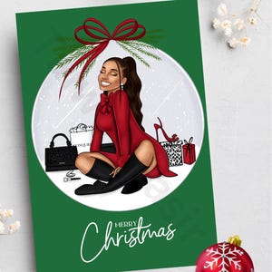 クリスマスカード、黒人カード、手作りカード、黒人経営のビジネス、アフロセントリックカード、季節のカード、お祝いカード、