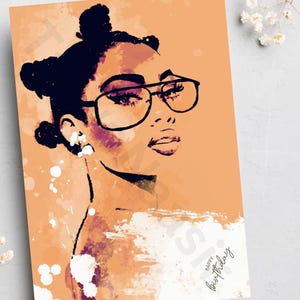 Cartões de mulheres negras, cartões de aniversário para negros, cartões afrocentristas, cartões feitos à mão, negócios de propriedade de negros, cartões culturais,