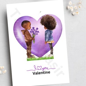 Cartões de Dia dos Namorados Negros, Casais Negros, Amor Negro, Negócios de Propriedade Negra, Cartões Feitos à Mão, Cartões Afrocêntricos,