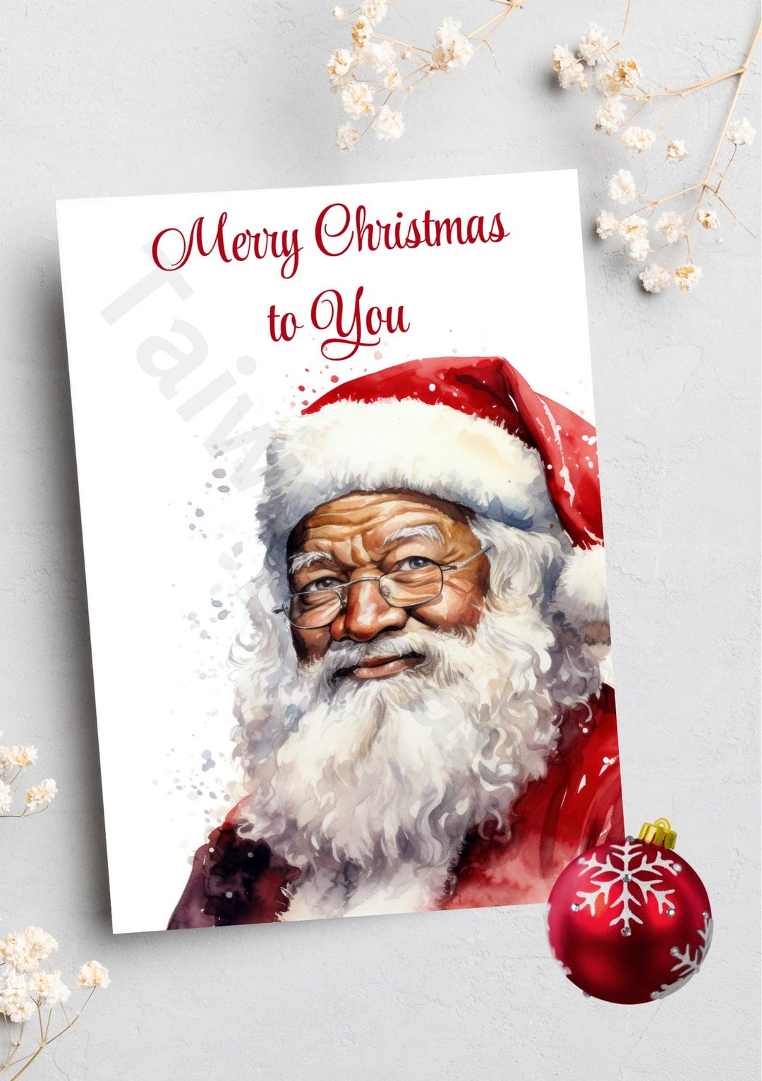 Black Christmas Cards, Handmade, Black Owned Business, Afrocentric