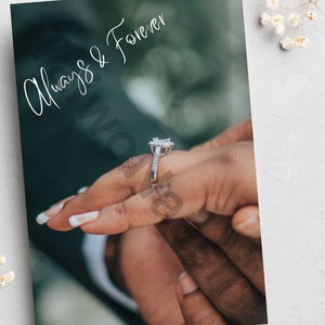 Tarjetas de boda, tarjetas de felicitación para personas negras, tarjetas afrocéntricas, tarjetas étnicas, boda para personas negras, tarjetas de aniversario, pareja negra, amor para personas negras