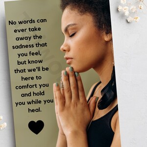 Cartes de condoléances noires, deuil noir, désolé pour votre perte, condoléances, une pensée pour vous, propriété de Black,