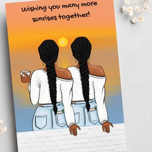 Joyeux anniversaire, Cartes de voeux noires, Cartes afrocentriques, Cartes ethniques, Cartes d'anniversaire noires, Cartes pour femmes, Jumeaux