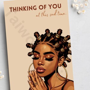 Cartes de condoléances noires, deuil noir, désolé pour votre perte, condoléances, une pensée pour vous, propriété de Black,