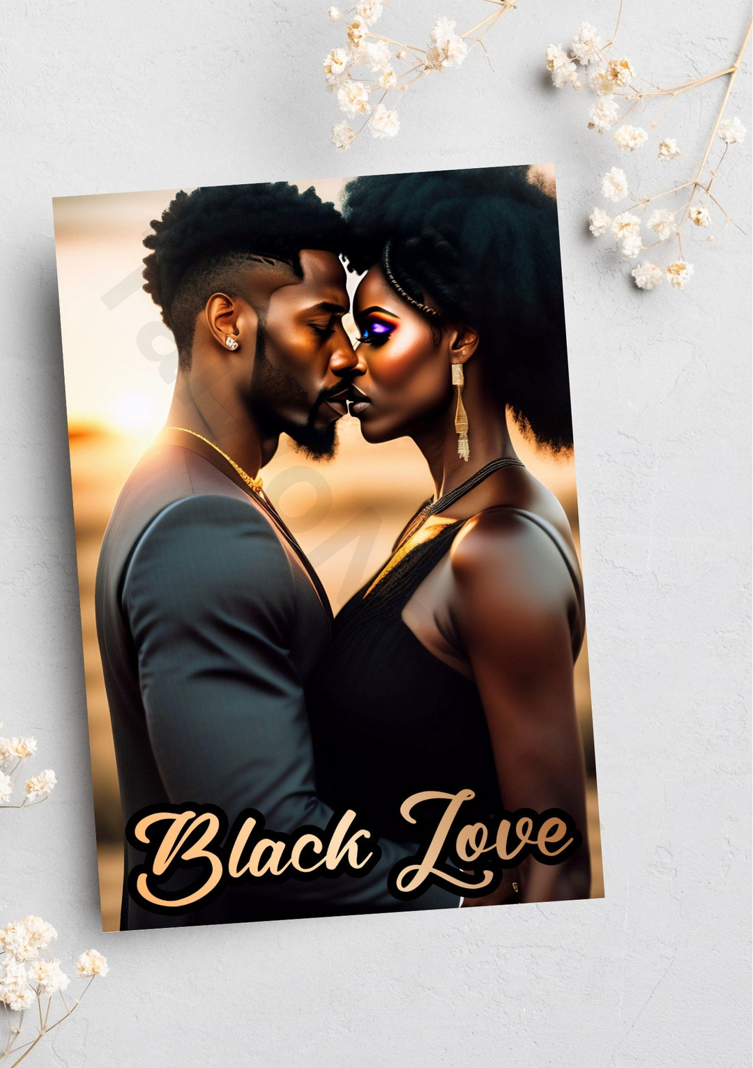 Valentines Day, Black Greetings Cards, Black Cards, Ethnic Cards, Blank