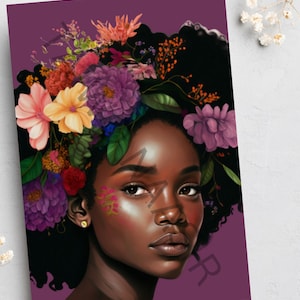 Cartes de vœux d’anniversaire, Cartes pour toute occasion, Cartes de vœux noires, Cartes afrocentriques, Cartes ethniques, Art, Personnalisé