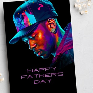 Tarjetas de felicitación para el Día del Padre, Tarjetas para hombres, Tarjetas de felicitación negras, Tarjetas afrocéntricas, Tarjetas étnicas,