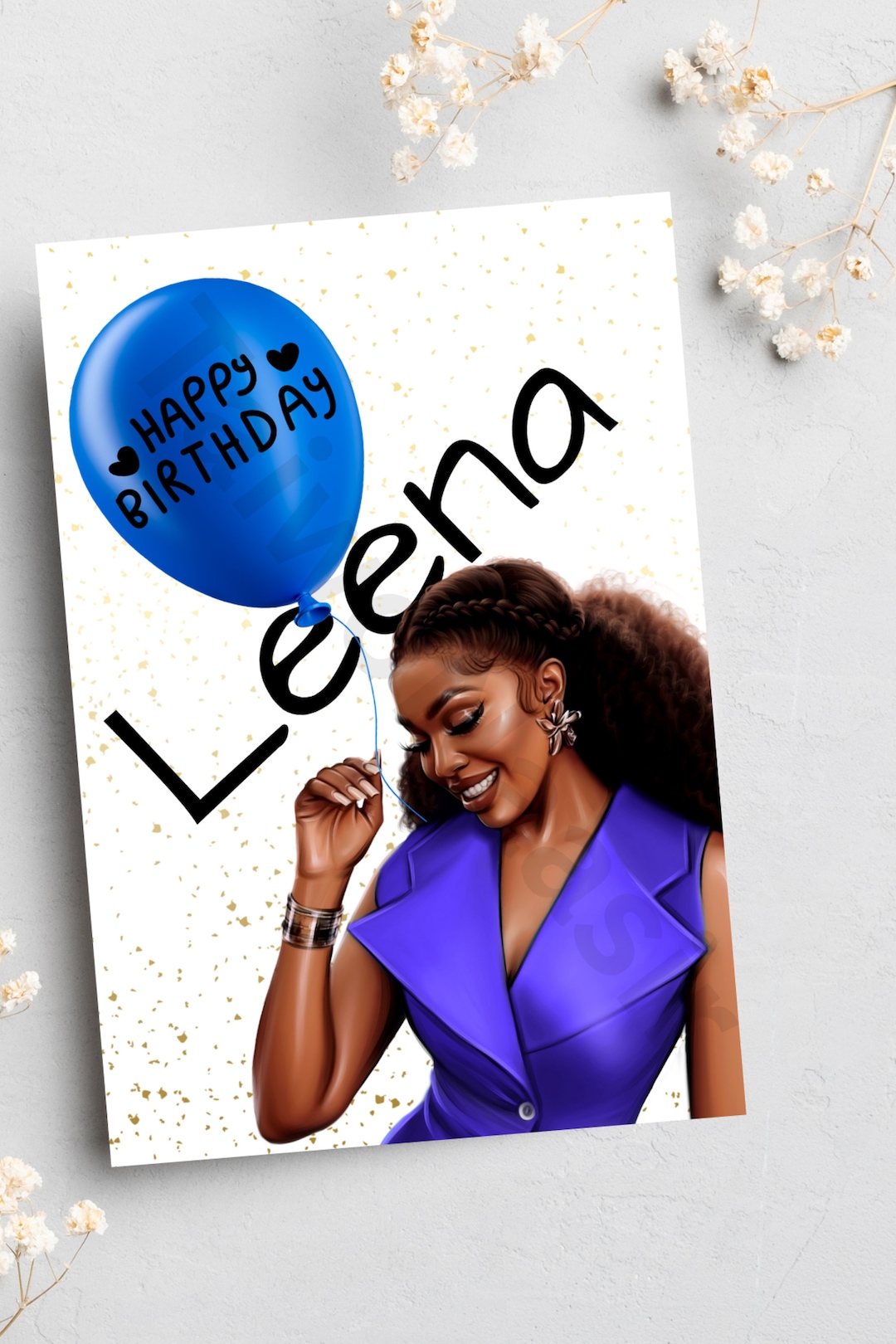 Happy Birthday, Black Greetings Cards, Afrocentric Cards, Ethnic Cards