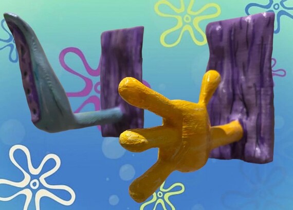 Bob Esponja y Calamardo cortina meme arte mural - Etsy España Bob Esponja y Calamardo cortina meme arte mural - Etsy España