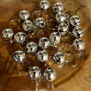 Crafting Bells, Cat Collar Bells, Silver or Gold, 5PK