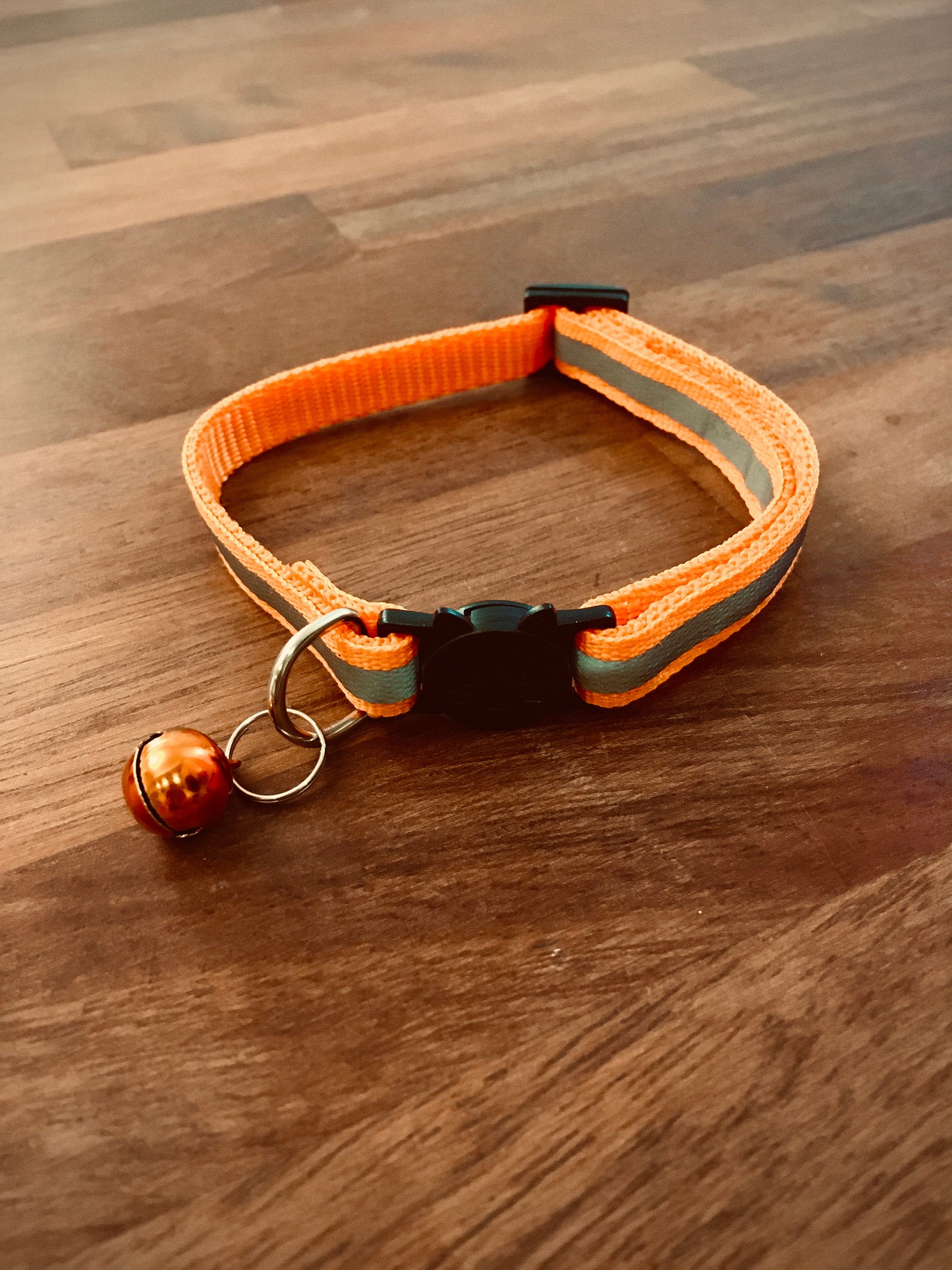 Orange Reflective Cat Collar Adjustable Safety Quick Release Etsy
