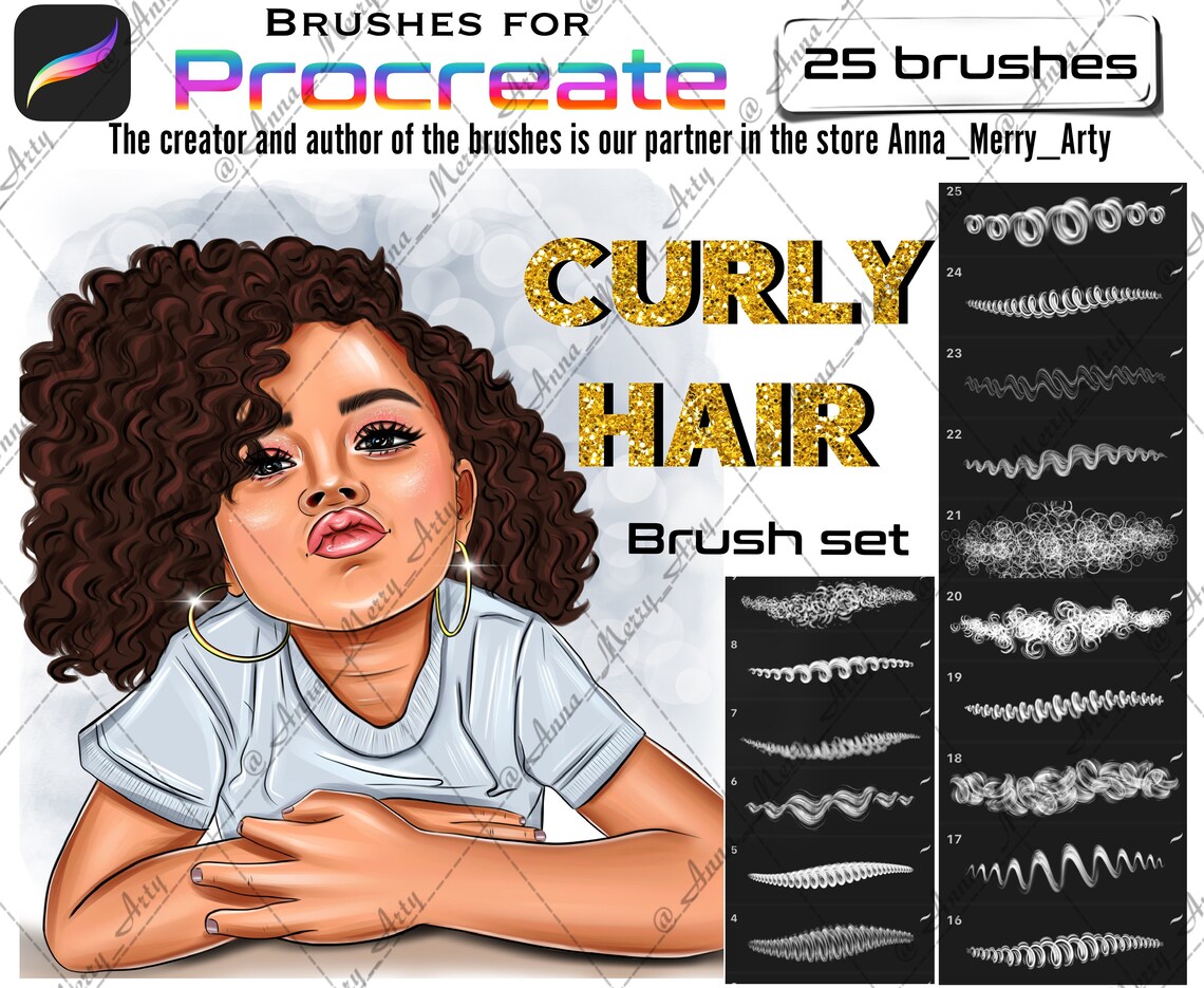 procreate curly hair brushes free download procreate curly hair brushes free download