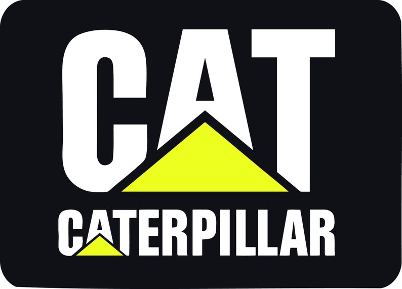 Caterpillar Logo Vector SVG PNG PSD Instant Digital Etsy