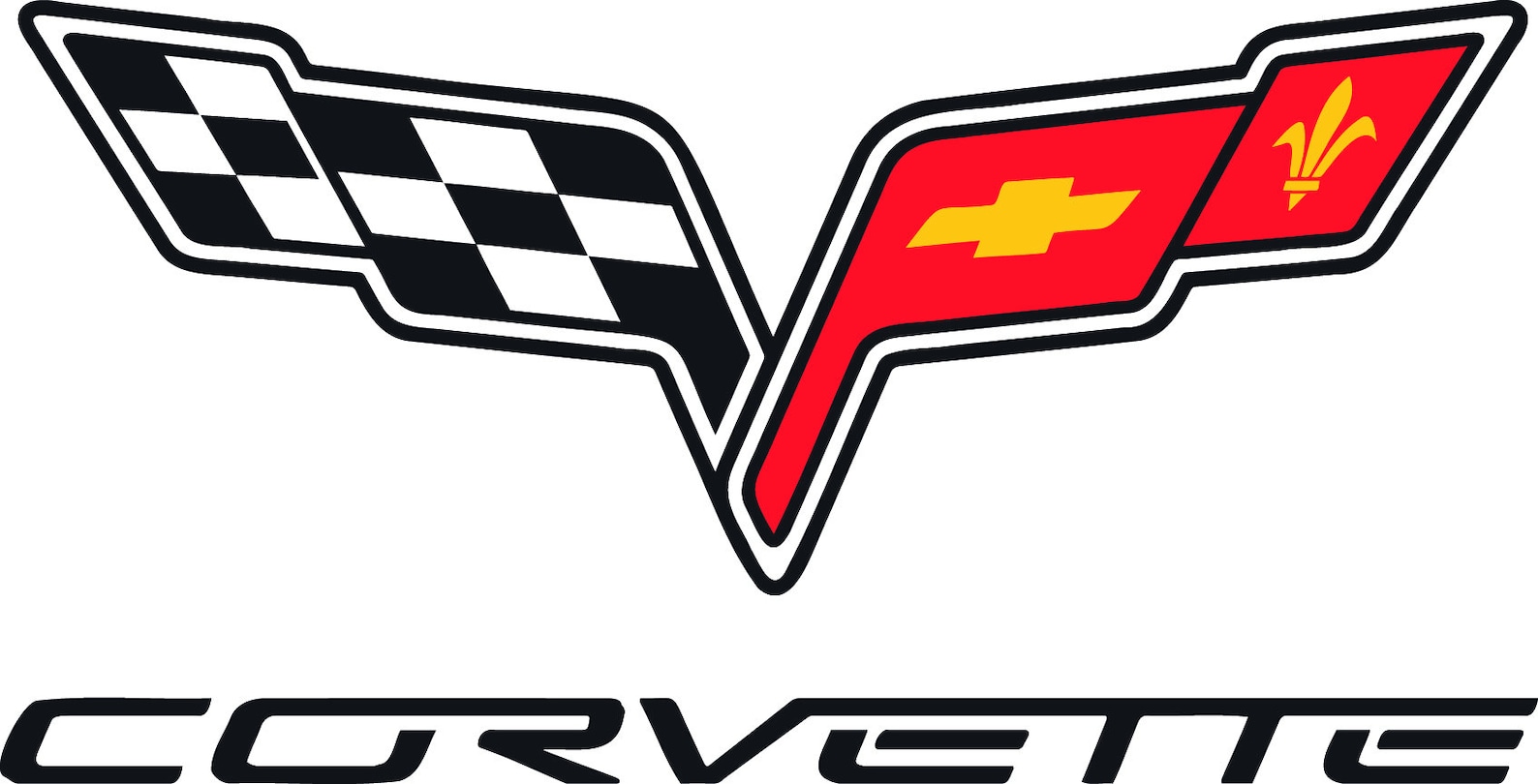 Corvette Flags Chevrolet Classic Logo Vector Car Emblem | Etsy