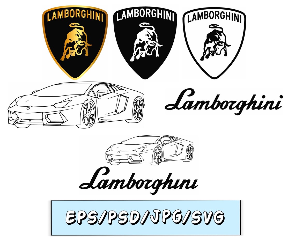 Lamborghini aventador svg