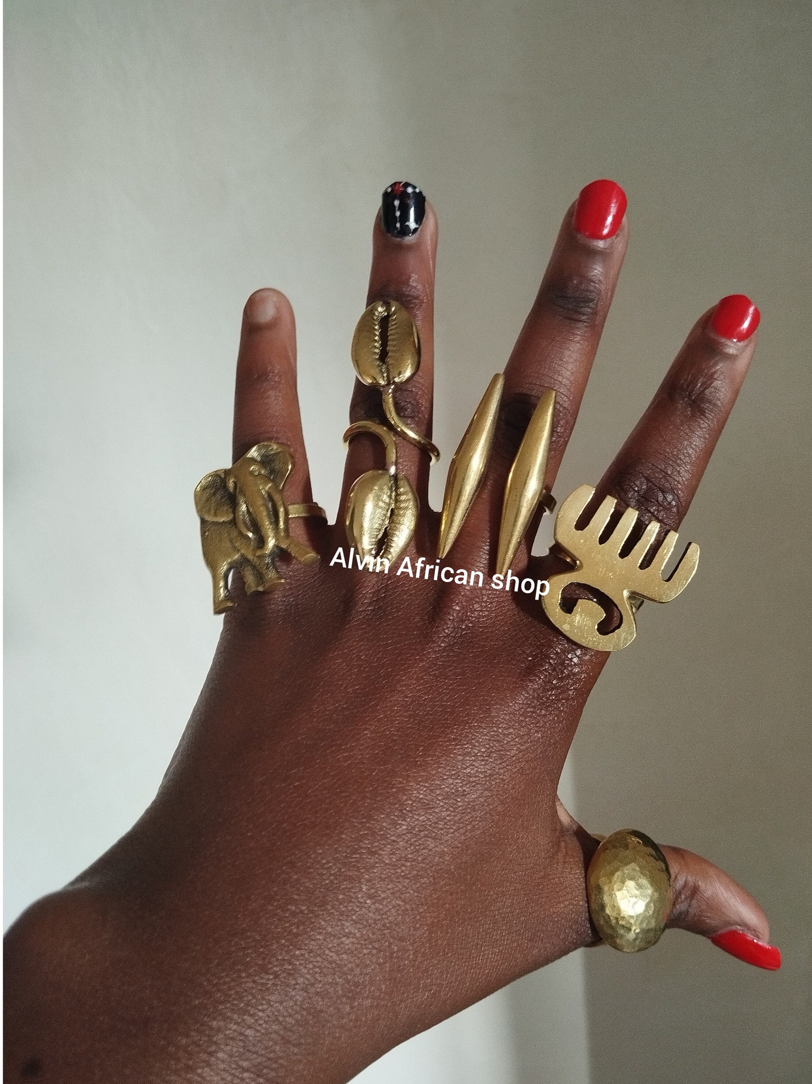 5 Brass Rings,wholesale Brass Rings,statement Rings,adjustable Brass