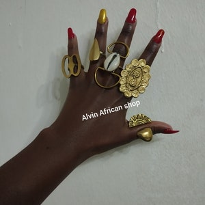5 brass rings,wholesale brass rings,statement rings,adjustable brass rings,boho brass rings,African brass rings,big brass rings.