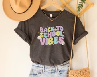 Back to School Vibes, Happy First Day of School Shirt, Teacher Gift, Retro Teacher Shirt, Teacher Appreciation, New Teacher Gift, In My Era