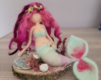 Felted mermaid