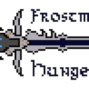 Frostmourne World of Warcraft Cross Stitch pattern (PDF)