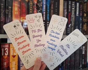 Notebook Bookmarks | Johnny and Shannon Bookmark | Joey and Aoife Bookmark | Claire and Gibsie, Lizzie and Hughie